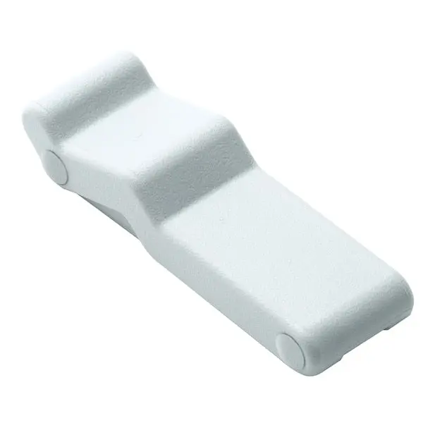 Concealed Soft Draw Latch W/Keeper - White Rubber 1