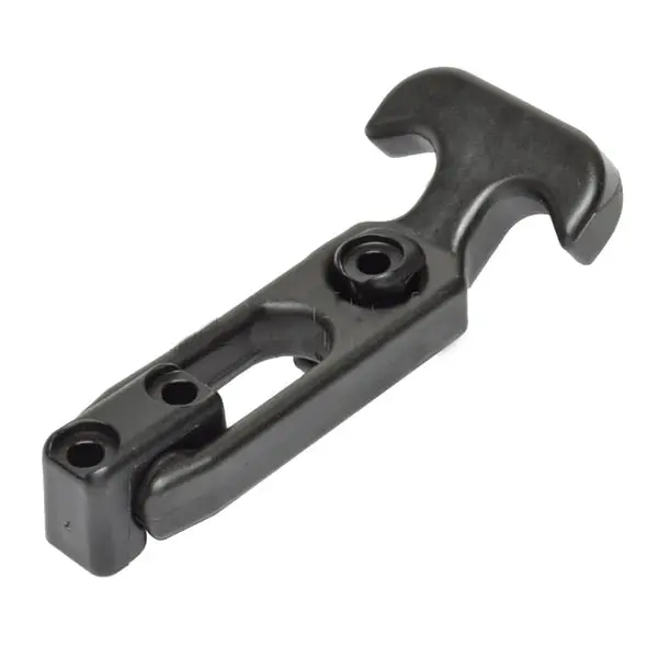 T-Handle Latch - Black Flexible Rubber W/Keeper 1