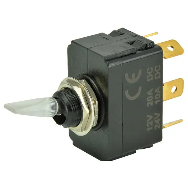 Spdt Lighted Toggle Switch - On/Off/On 1