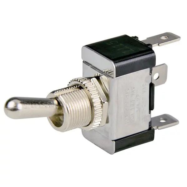 Spdt Chrome Plated Toggle Switch - On/Off/On 1
