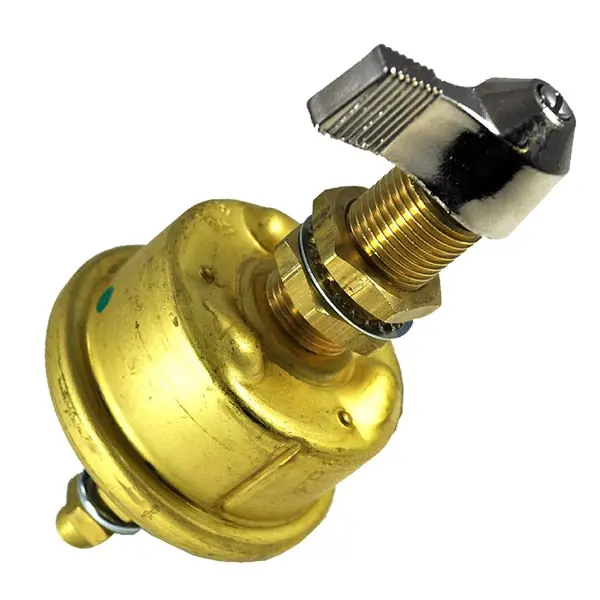 Single Pole Brass Marine Battery Switch - 175 Amp - Contin 1