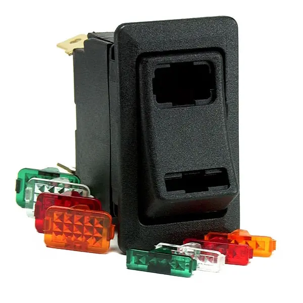 Lighted Rocker Switch Spdt On-Off-On 4 Blade 1