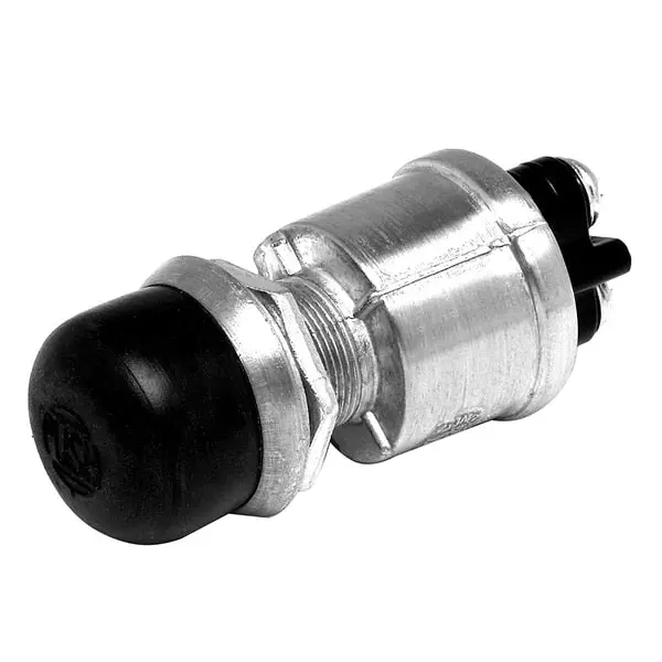 Push Button Switch Spst Off-On 2 Screw W/Screw-On Cap 1