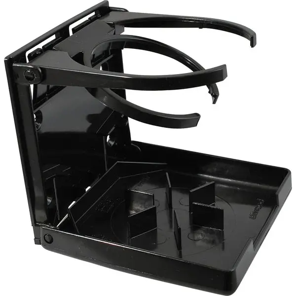 Fold-Up Drink Holder - Dual Ring - Black 1