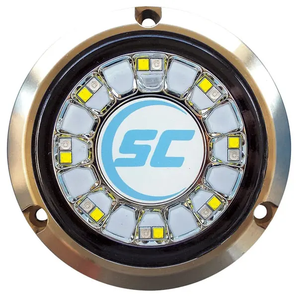 Blue/White Color Changing Underwater Light - 16 Leds - Bronze 1