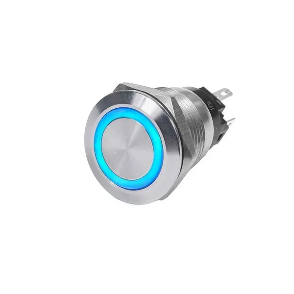 Blue Sea 4160 Ss Push Button Switch - Off-On - Blue - 10A 1