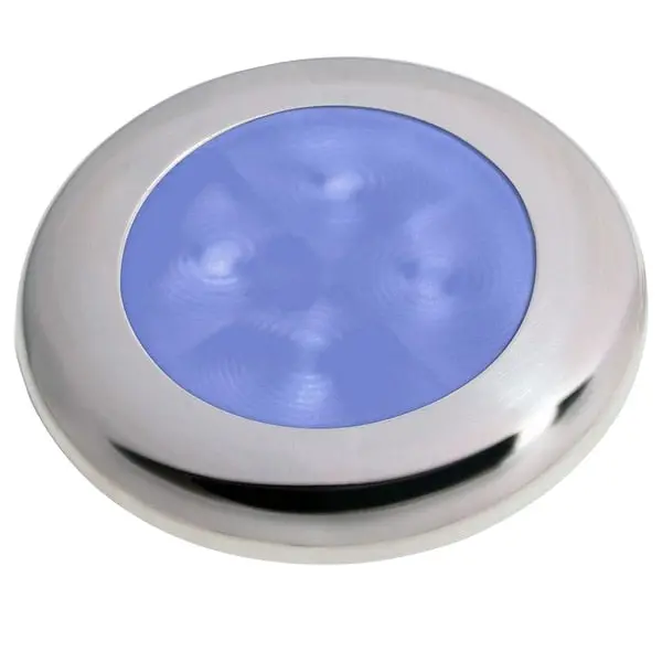24V Polished Ss Rim Blue Led Courtesy Lamp 1