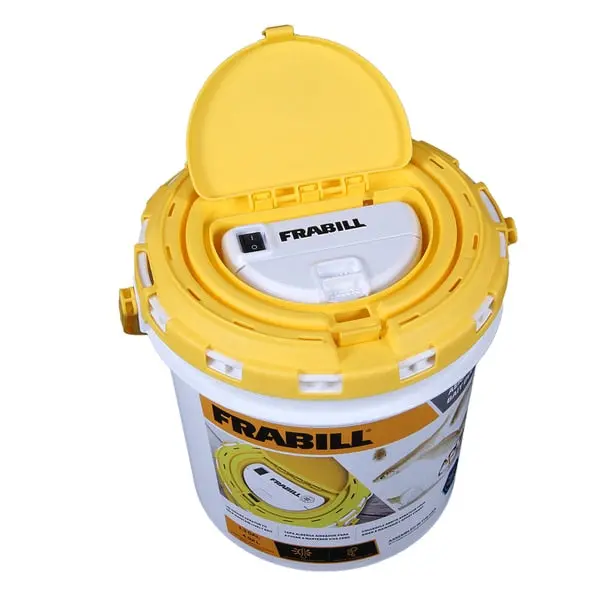 Dual Fish Bait Bucket With Aerator Built-In 1