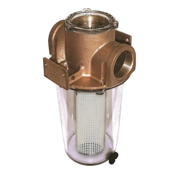 Arg-500 Series 1/2" Raw Water Strainer W/Non-Metallic Plastic Ba 1