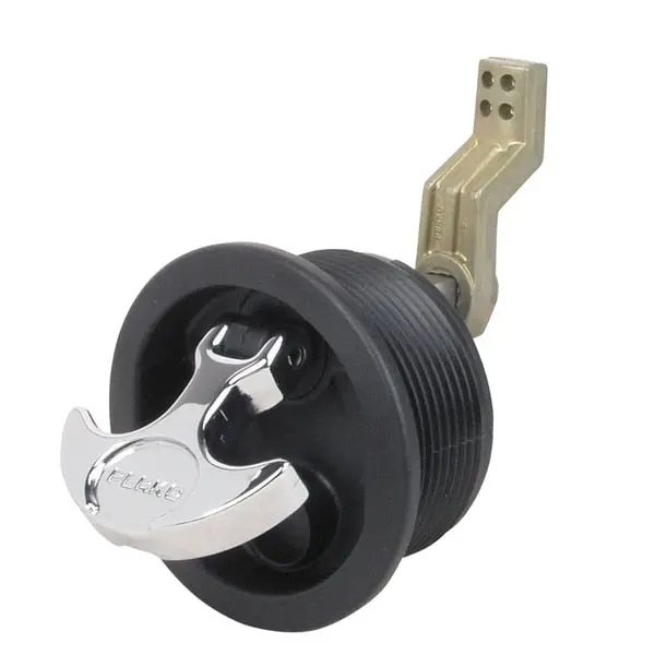 Flush Latch For Smooth And Carpeted Surfaces Black W/ 1