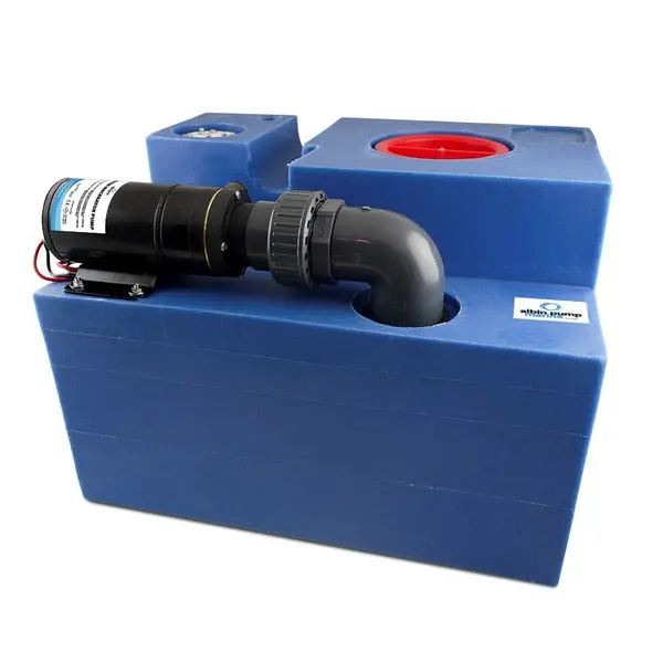 12 Gallon (47L) Waste Water Tank Cpl Macerator - 12V 1