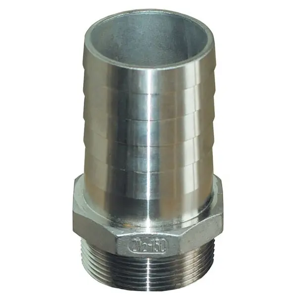Groco 3/4" Npt X 3/4" Id Stainless Steel Pipe To Hose Straight Fitting 1