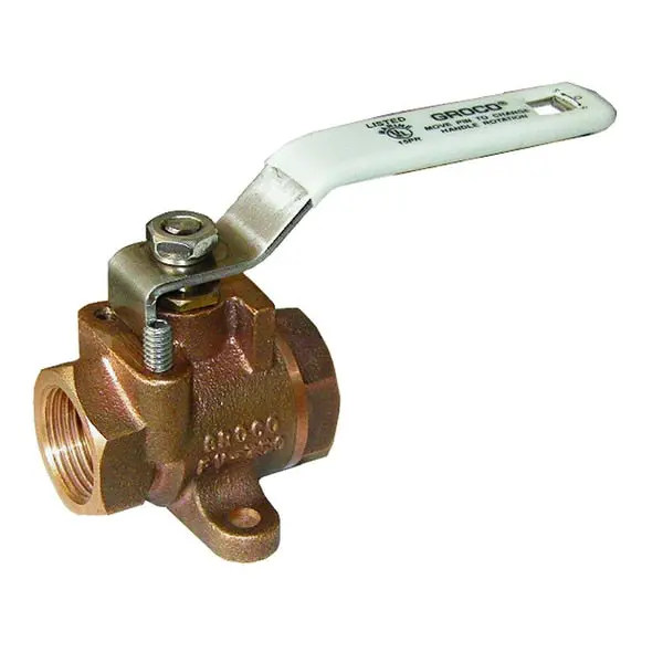 1/2" Npt Bronze Inline Fuel Valve 1