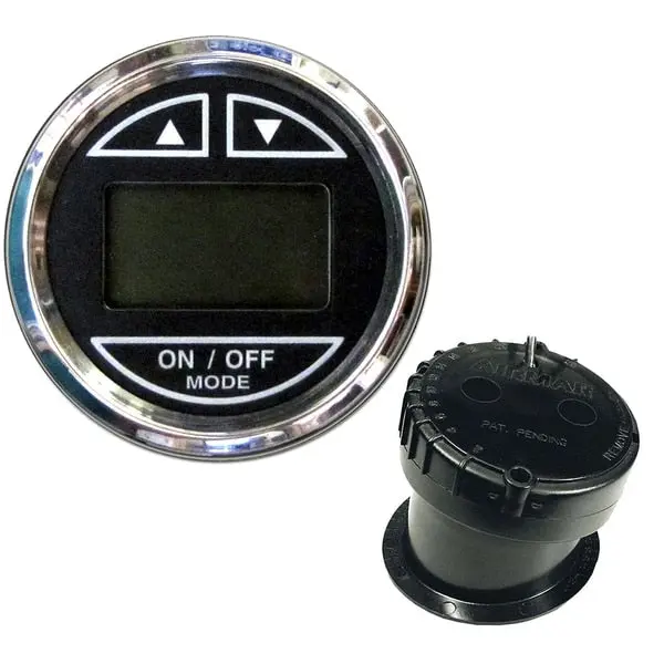 2" Depth Sounder W/In-Hull Transducer - Black - Stainless Steel 1
