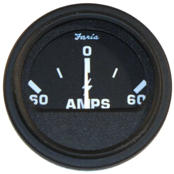 2" Heavy-Duty Ammeter (60-0-60) - Black 1