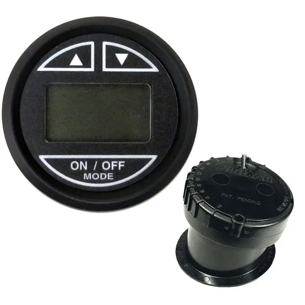 2" Depth Sounder W/In-Hull Transducer - Euro Black 1