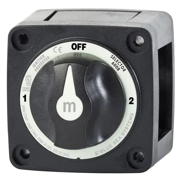 6008200 M-Series Selector 3 Position Battery Switch - Black 1
