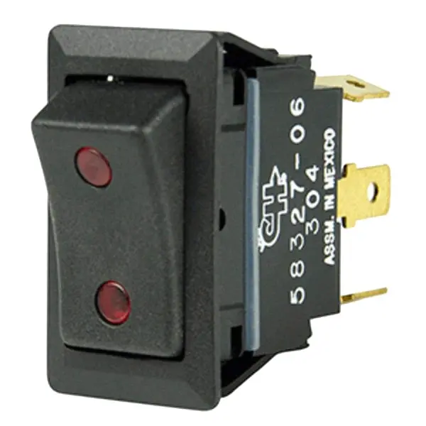 Sealed Rocker Switch W/Small Round Pilot Lights Spdt On-Of 1