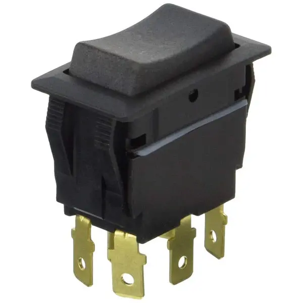 Sealed Rocker Switch Non-Illuminated Dpdt On-Off-On 6 Blad 1