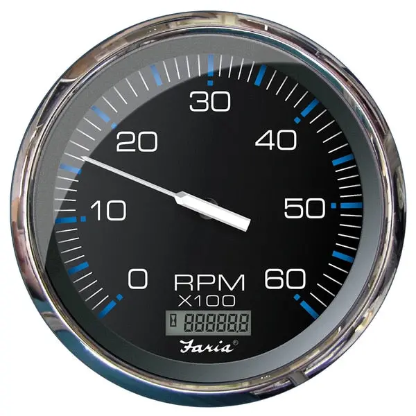 5" Tachometer W/Digital Hourmeter (6000 Rpm) (Gas) (Inboard) Che 1