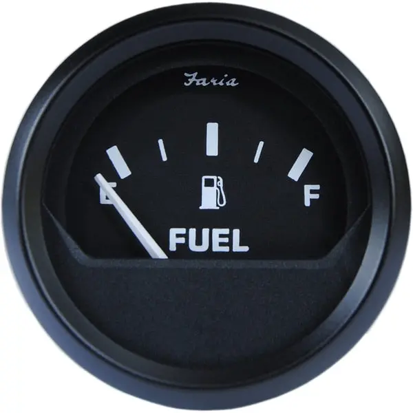 2" Fuel Level Gauge Metric - Euro Black 1