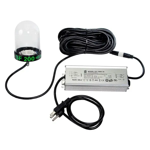 200W Led Underwater Dock Light,  50' Cord,  Blue 1