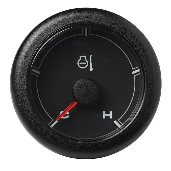 2-1/16" Oceanlink Coolant Temperature Gauge -Black Dial-Bezel 1