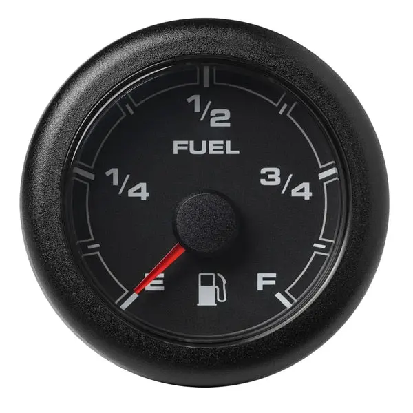 2-1/6" (52Mm) Oceanlink Fuel Level Gauge - Black Dial -Bezel 1