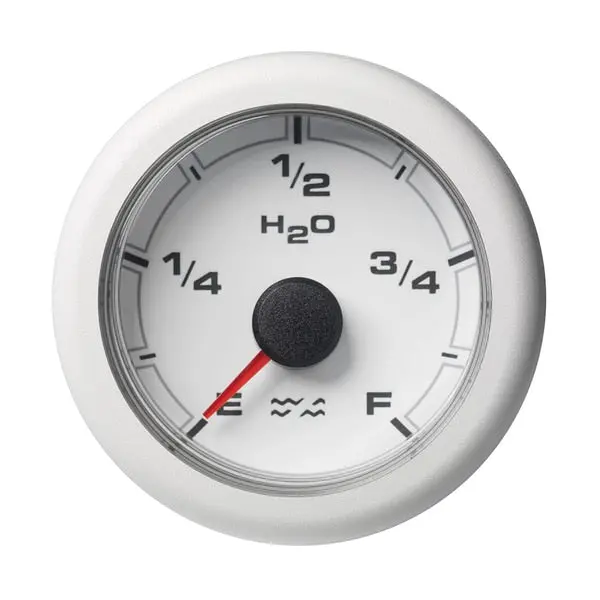 2-1/16" (52Mm) Oceanlink Waste Water Gauge - White Dial -Bezel 1