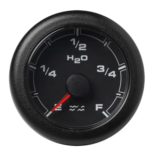 2-1/16" (52Mm) Oceanlink Waste Water Gauge - Black Dial -Bezel 1