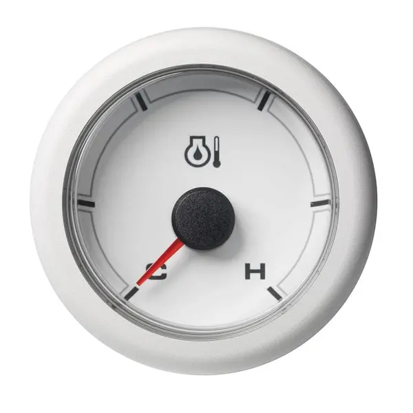 2-1/16" Oceanlink Engine Oil Temperature Cold/Hot -White Dial-Bezel 1
