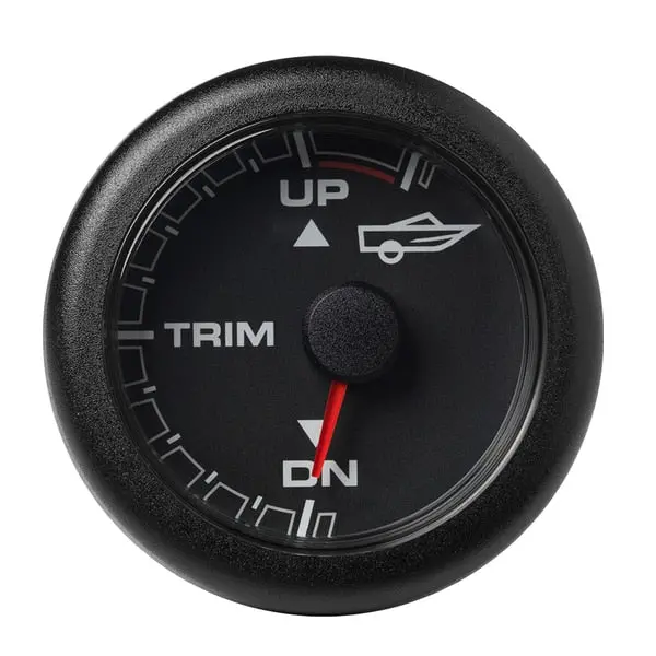 2-1/16" (52Mm) Oceanlink Engine Trim Gauge - Black Dial -Bezel 1
