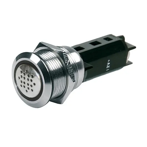 Push-Button Switch 12V Buzzer - Red Led 1