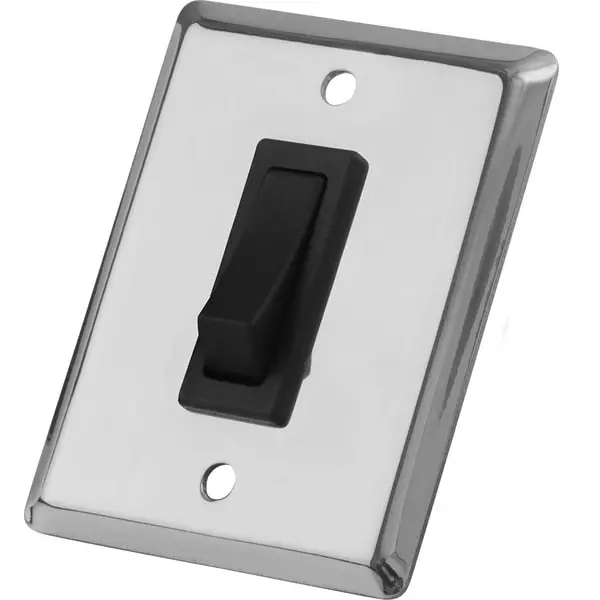 Single Gang Wall Switch - Stainless Steel 1