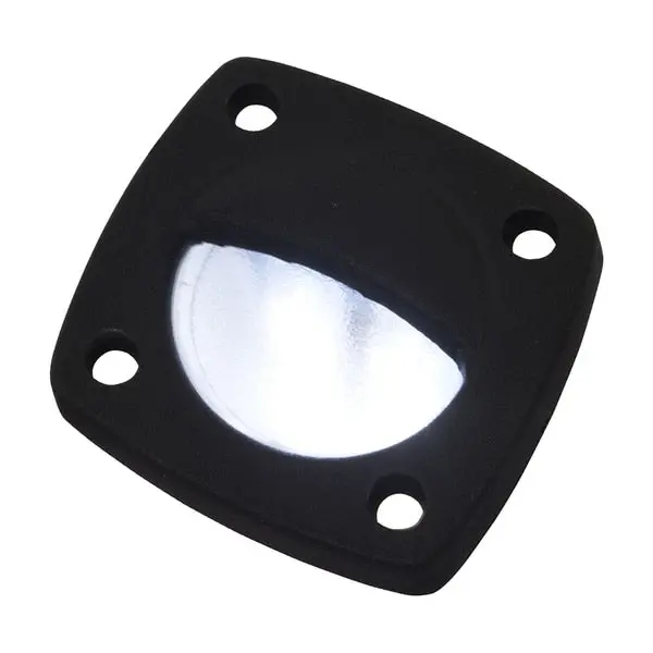 Led Utility Light White W/Black Faceplate 1