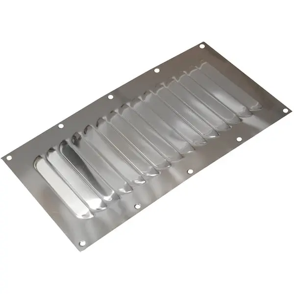 Stainless Steel Louvered Vent - 5" X 9" 1