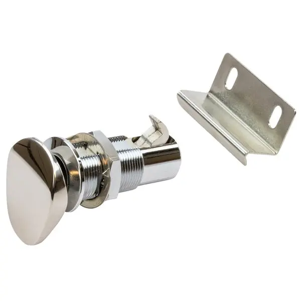 Push Button Cabinet Latch - Oval 1