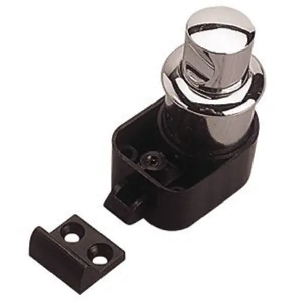 Push Button Rim Latch - Polished Chrome 1