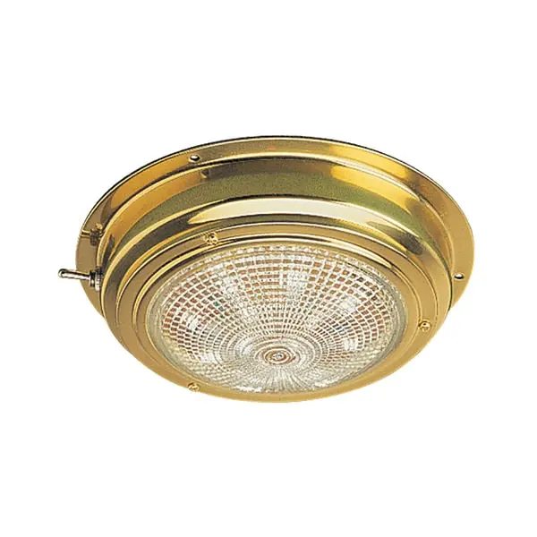 Brass Led Dome Light - 5" Lens 1