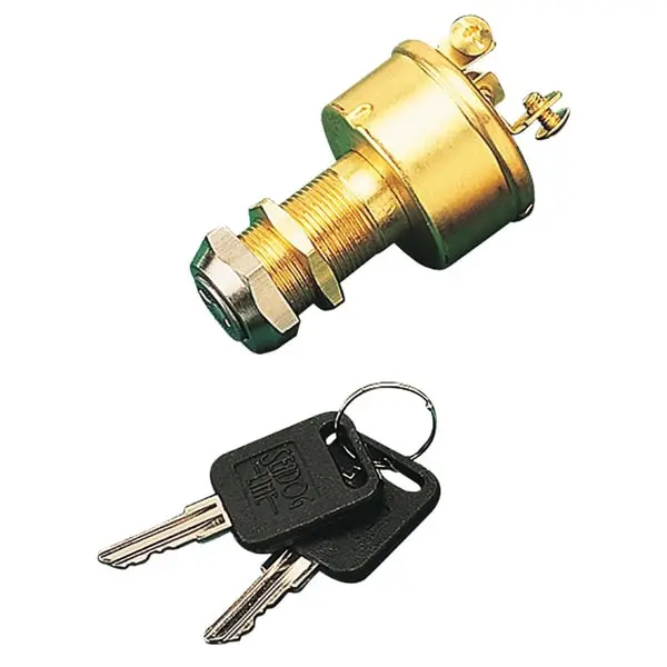 Brass 3-Position Key Ignition Switch 1