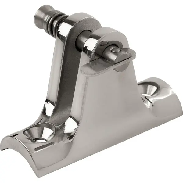 Stainless Steel 90Degree Concave Base Deck Hinge - Removable Pin 1