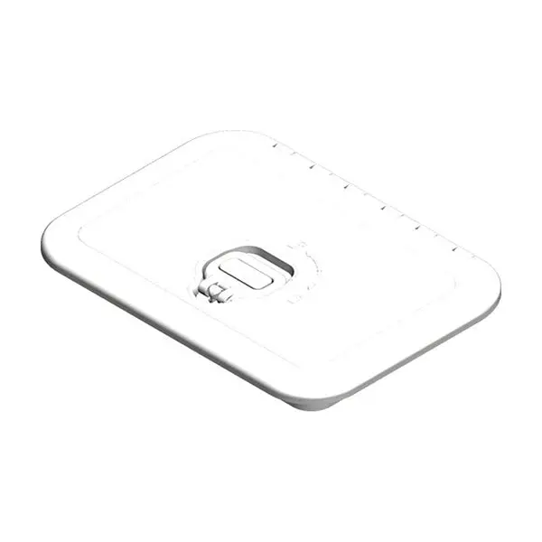 Triple Lock Rectangular Marine Hatch - 10" X 14" - White 1