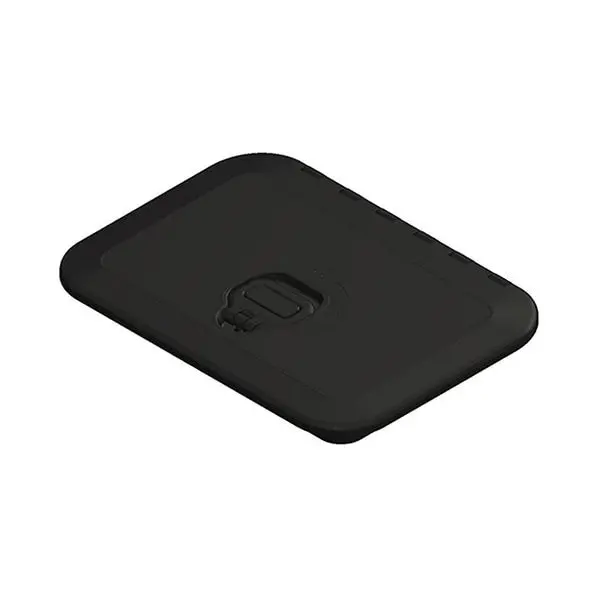 Triple Lock Rectangular Marine Hatch - 10" X 14" - Black 1