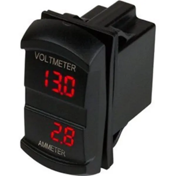 Dual Volt/Amp Meter Rocker Style Switch 1