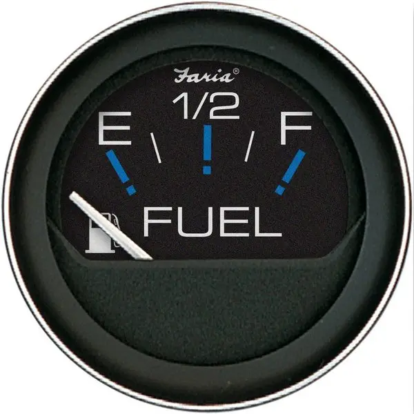 Faria Coral 2" Fuel Level Gauge (E-1/2-F) 1