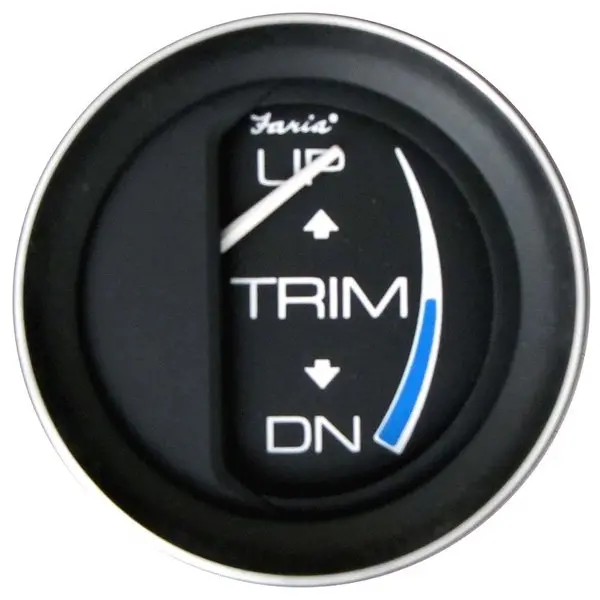 Faria Coral 2" Trim Gauge F/Suzuki,  Johnson &Amp; Evinrude Outboard 1