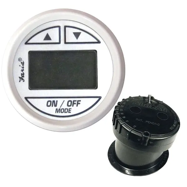 2" Depth Sounder Dress White W/In-Hull Mounted Transducer 1