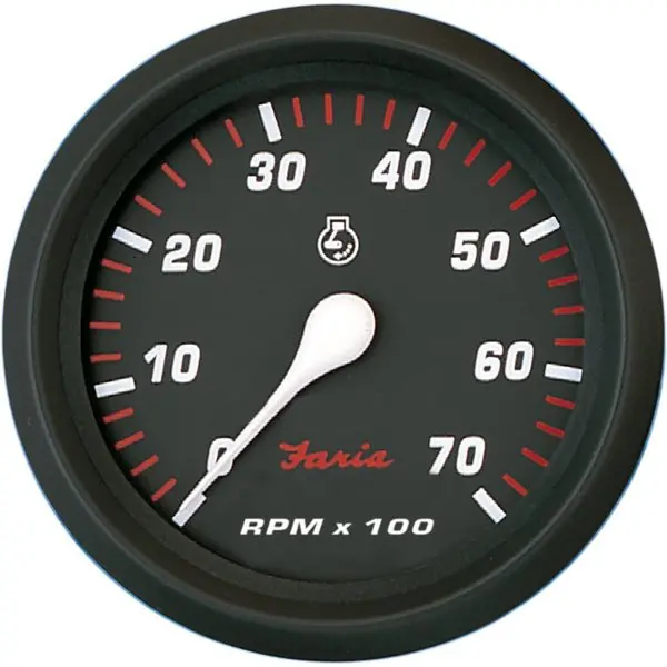 Faria Professional Red 4" Tachometer - 7, 000 Rpm 1