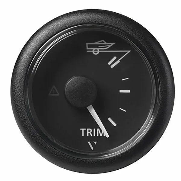52Mm 2-1/16 In. Viewline Trim Indicator Gauge Up/Down,  Black Dial And Round Bezel 1
