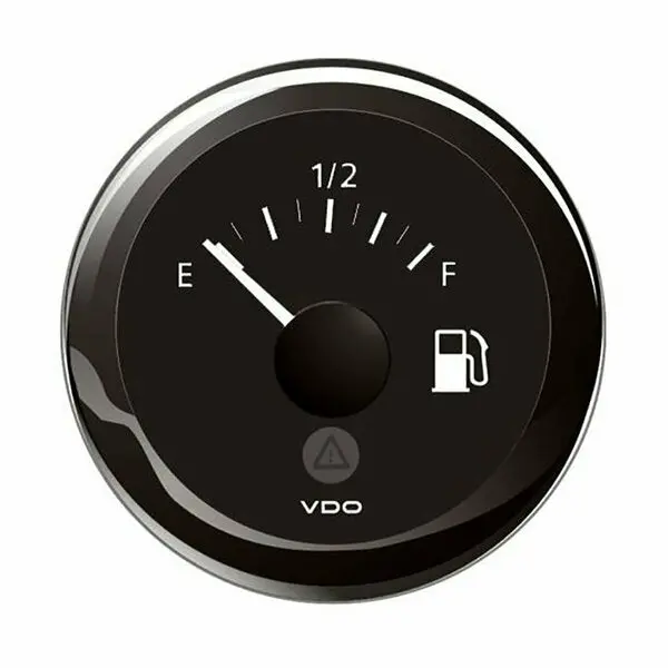 52Mm 2-1/16 In. Viewline Tank Level Gauge E/F,  3-180 Ohm,  Black Dial And Bezel 1